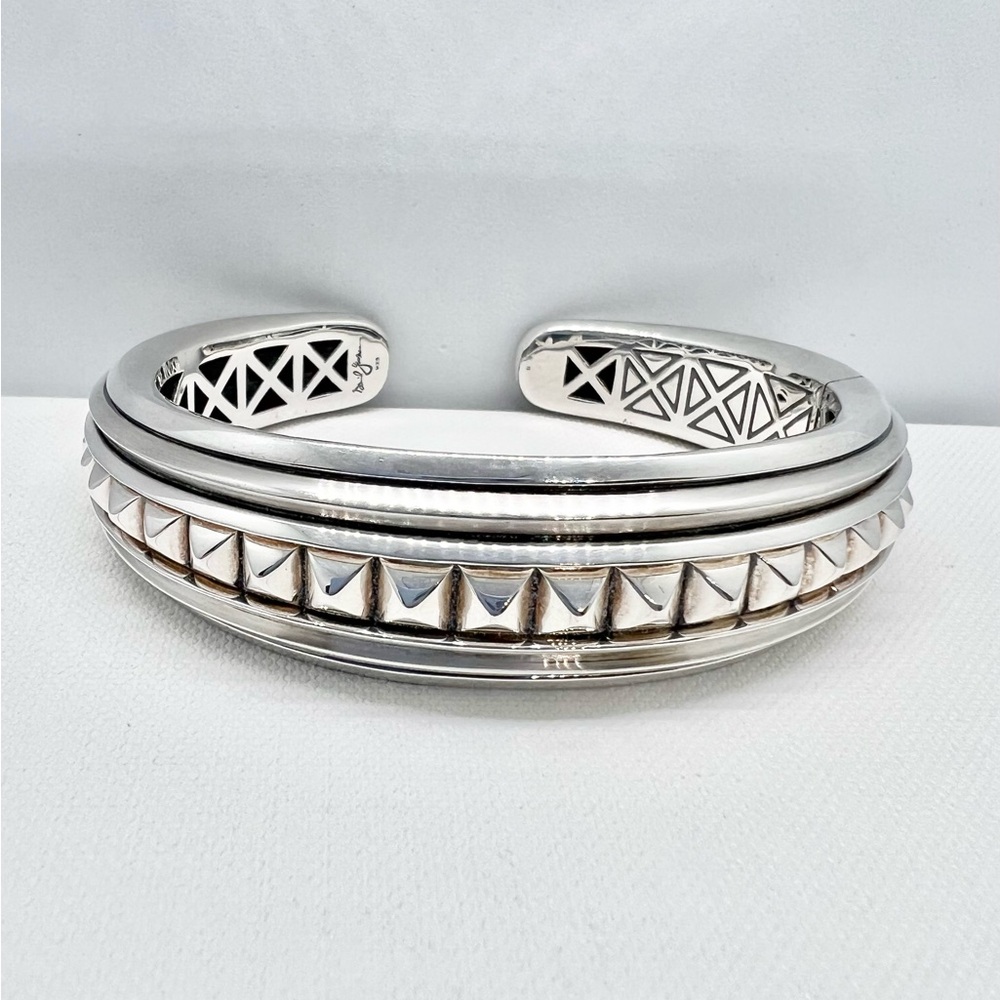 David Yurman 18mm Bold Modern Renaissance Pyramid Cuff Bracelet